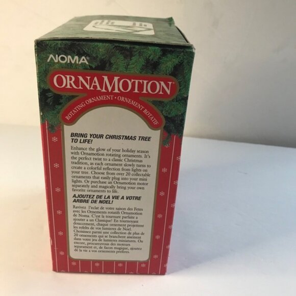 Noma Vintage 90s Ornamotion SKI RACE Rotating Christmas Tree Ornament 1995 Motor - Picture 3 of 14